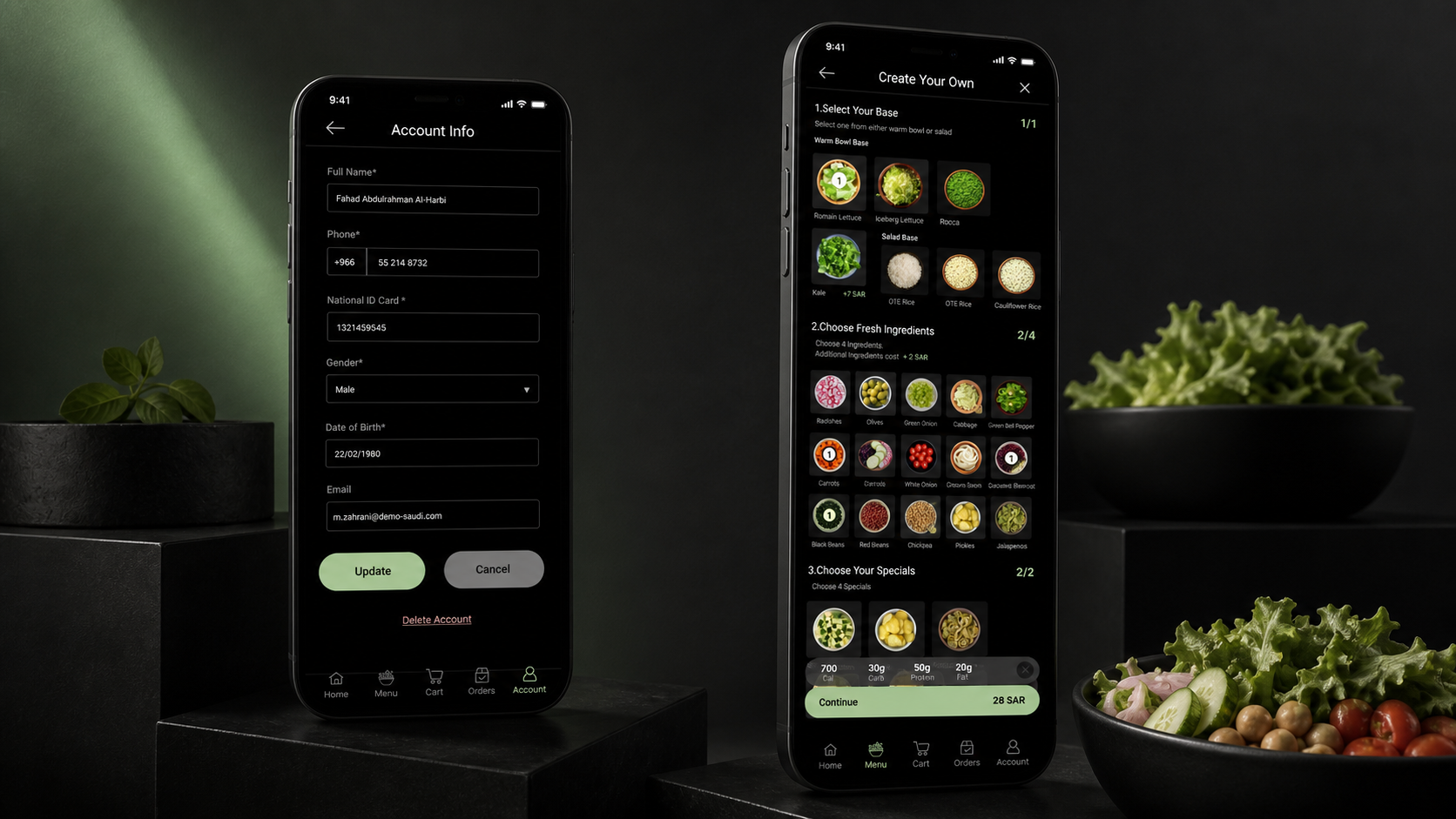 OTE (Off The Earth) mobile app studio composition 2